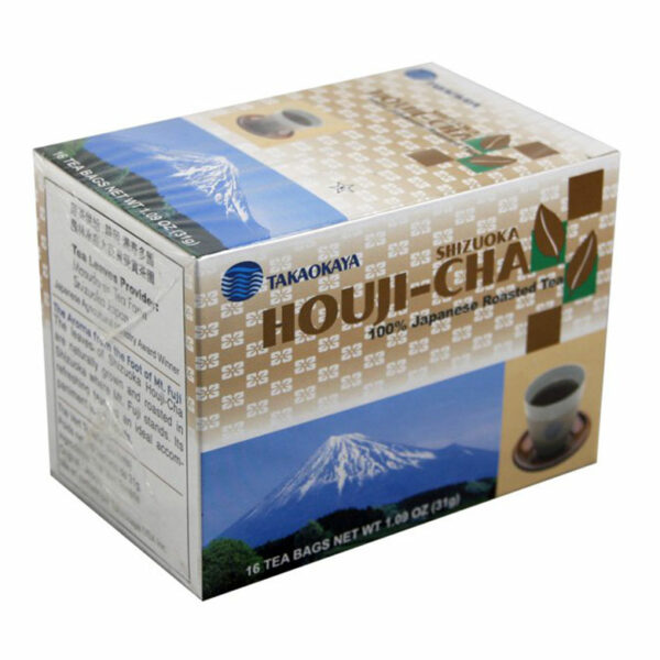 Thé vert grillé hojicha Takaokaya boîte de 16 sachets