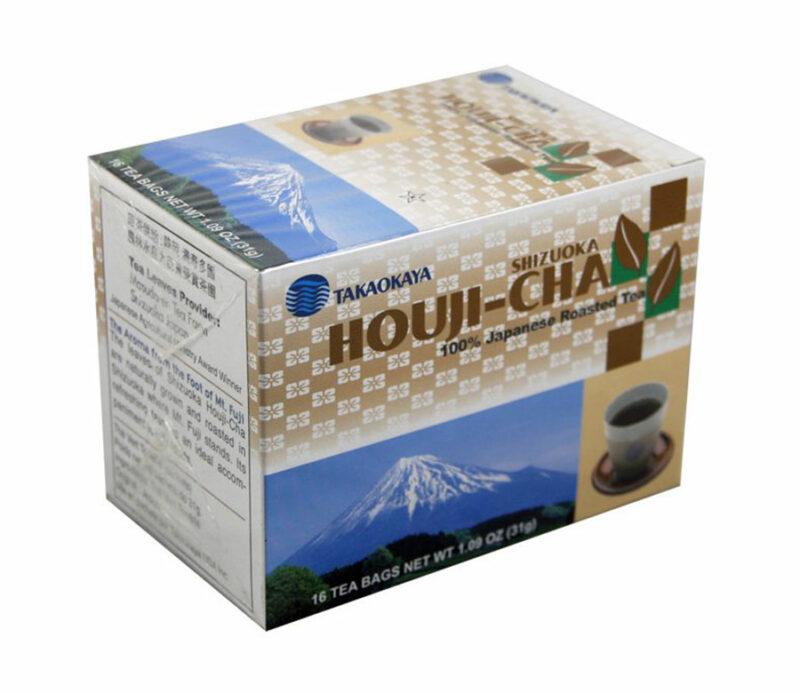 Thé vert grillé hojicha Takaokaya boîte de 16 sachets