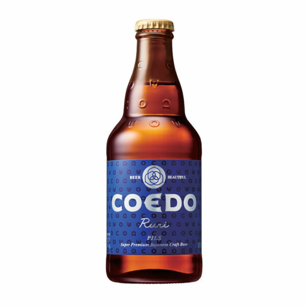 Bière japonaise artisanale blonde Coedo Ruri 5% - 333mL