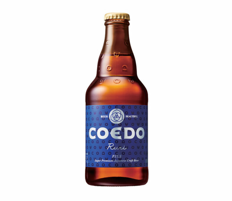 Bière japonaise artisanale blonde Coedo Ruri 5% - 333mL
