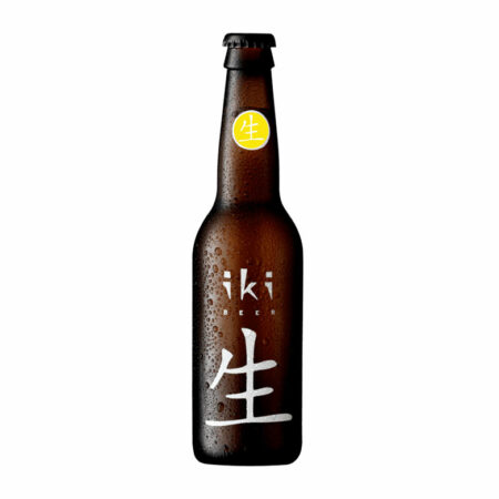 Bière aromatisée japonaise à base de gingembre et thé vert Iki en bouteille 5,5% - 33cL