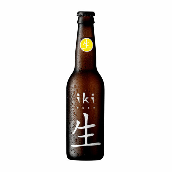 Bière aromatisée japonaise à base de gingembre et thé vert Iki en bouteille 5,5% - 33cL