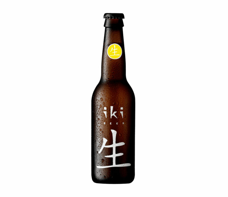Bière aromatisée japonaise à base de gingembre et thé vert Iki en bouteille 5,5% - 33cL
