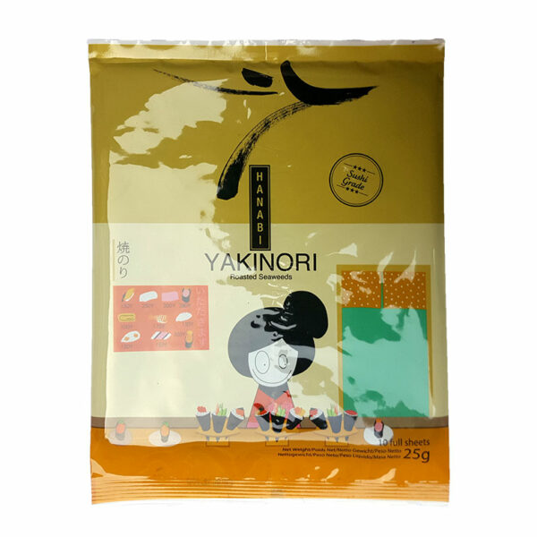 Yakinori (feuilles d'algues grillées) Hanabi 10 feuilles