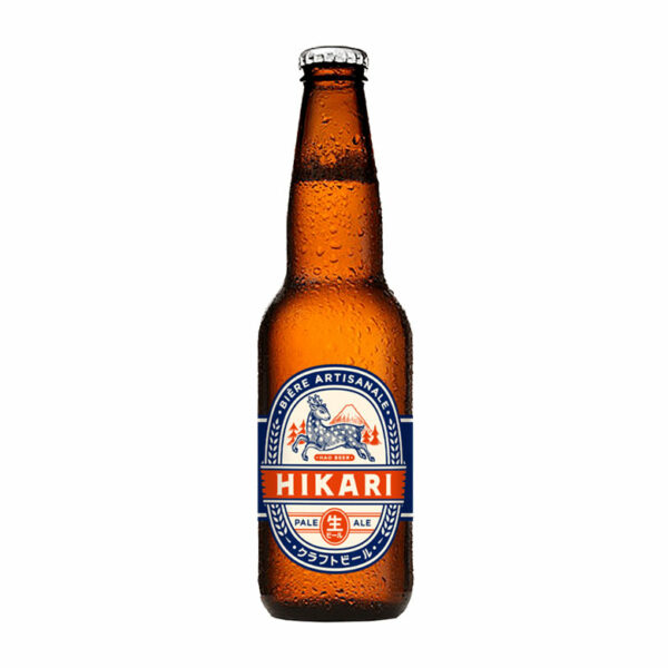 Bière artisanale française au savoir-faire japonais Hikari en bouteille 5% - 33cL