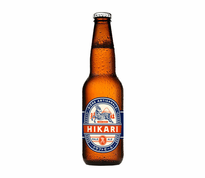 Bière artisanale française au savoir-faire japonais Hikari en bouteille 5% - 33cL