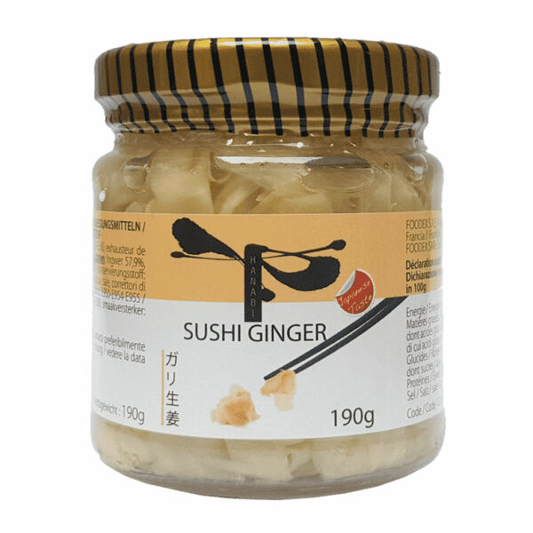 Gari shoga (gingembre mariné blanc) Hanabi 190g