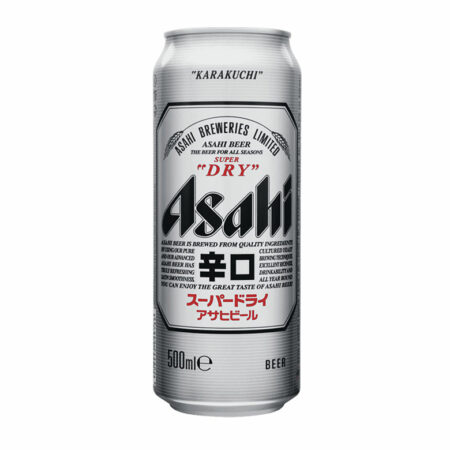 Bière japonaise Asahi en canette 5,2% - 50cL