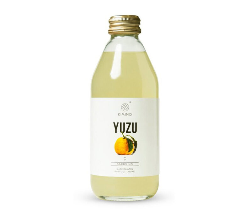 Boisson japonaise gazeuse au yuzu Kimino 250mL