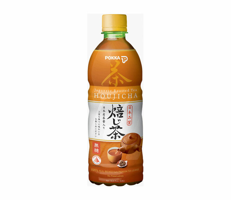 Thé vert grillé hojicha Pokka en bouteille 500 mL