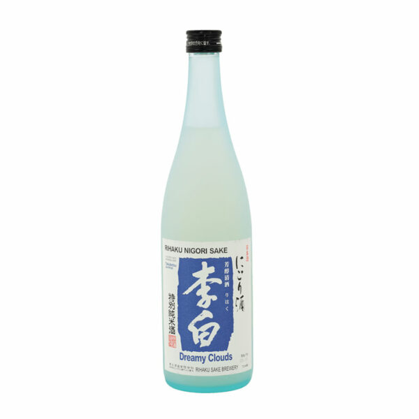 Saké nigori Rihaku Dreamy Clouds Tokubetsu Junmai 15,5% - 720mL
