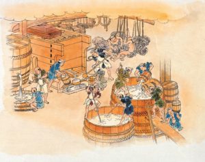 Saké kimoto yamahai processus de brassage