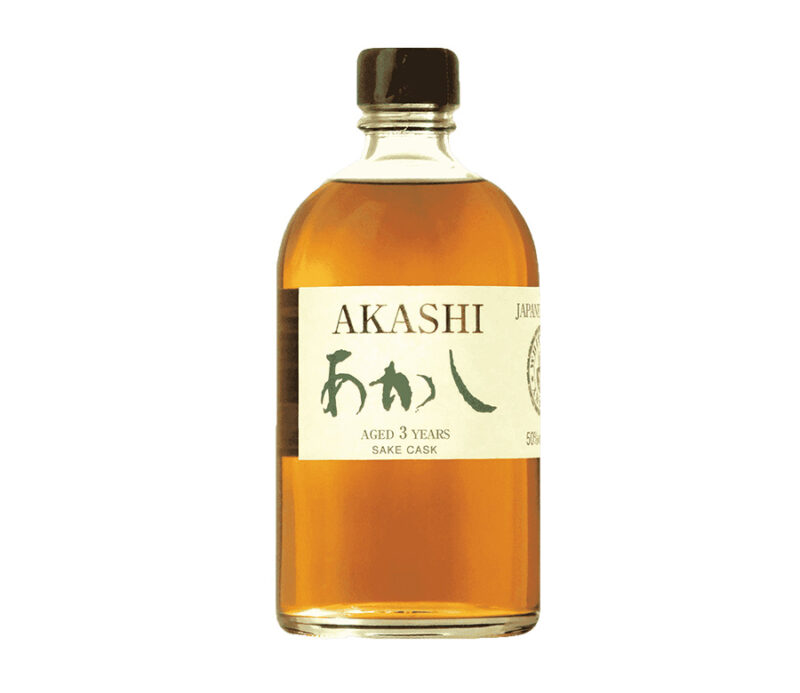 Whisky japonais Akashi Single Mal 3 ans Saké Cask 50% - 500mL